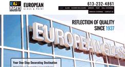 Desktop Screenshot of europeanglass.ca
